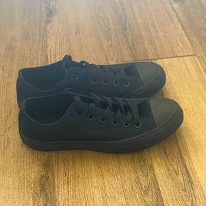 All Black Unisex Converse All Stars.
